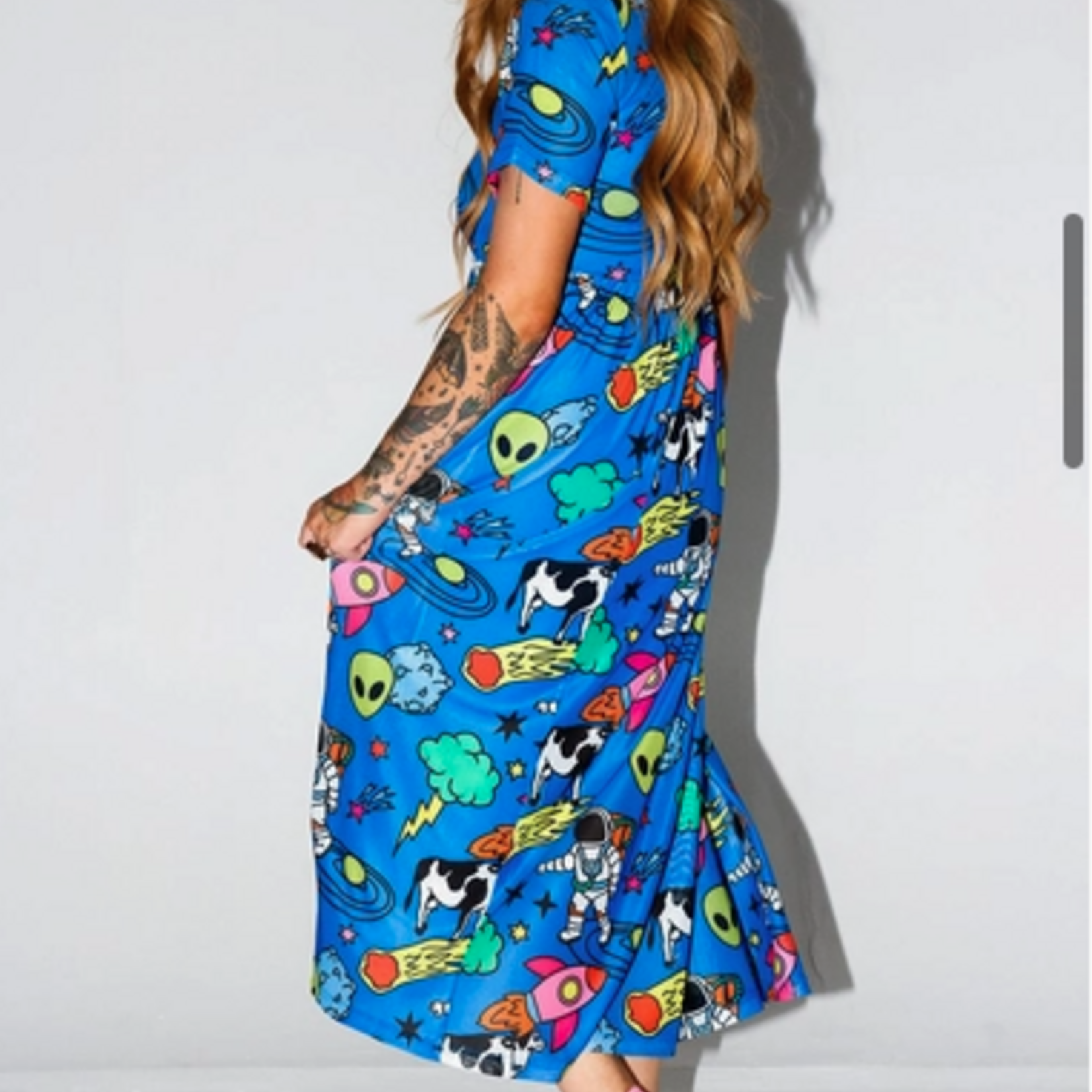 Burnt Toast Not a Normal Field Trip Maxi Dress