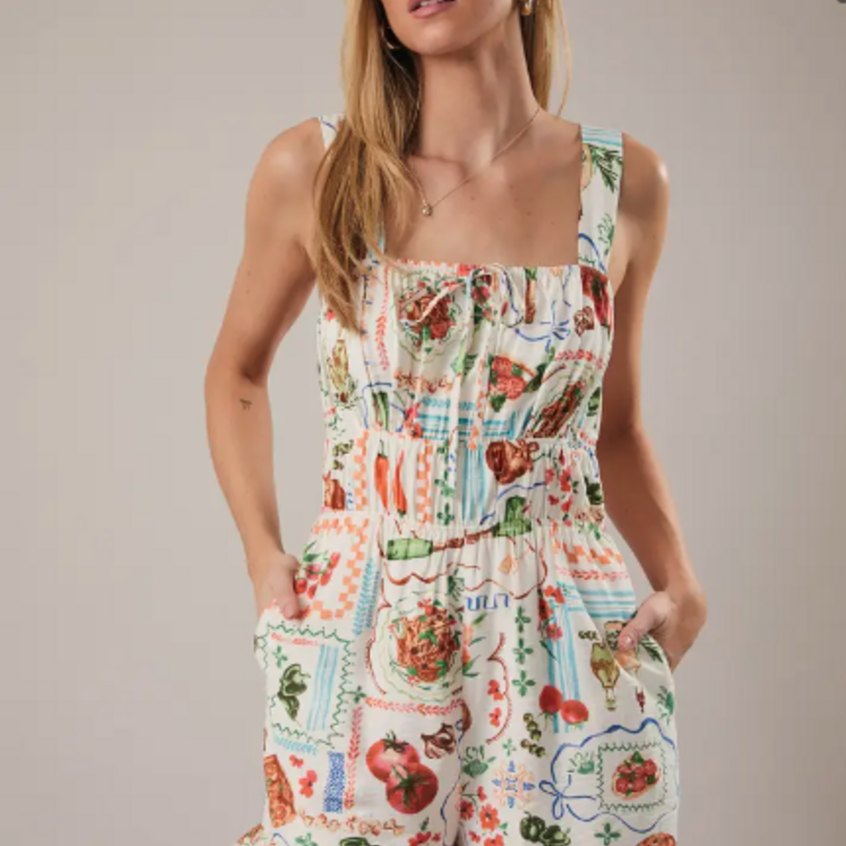 Smiling from my head To-Ma-Toes Romper