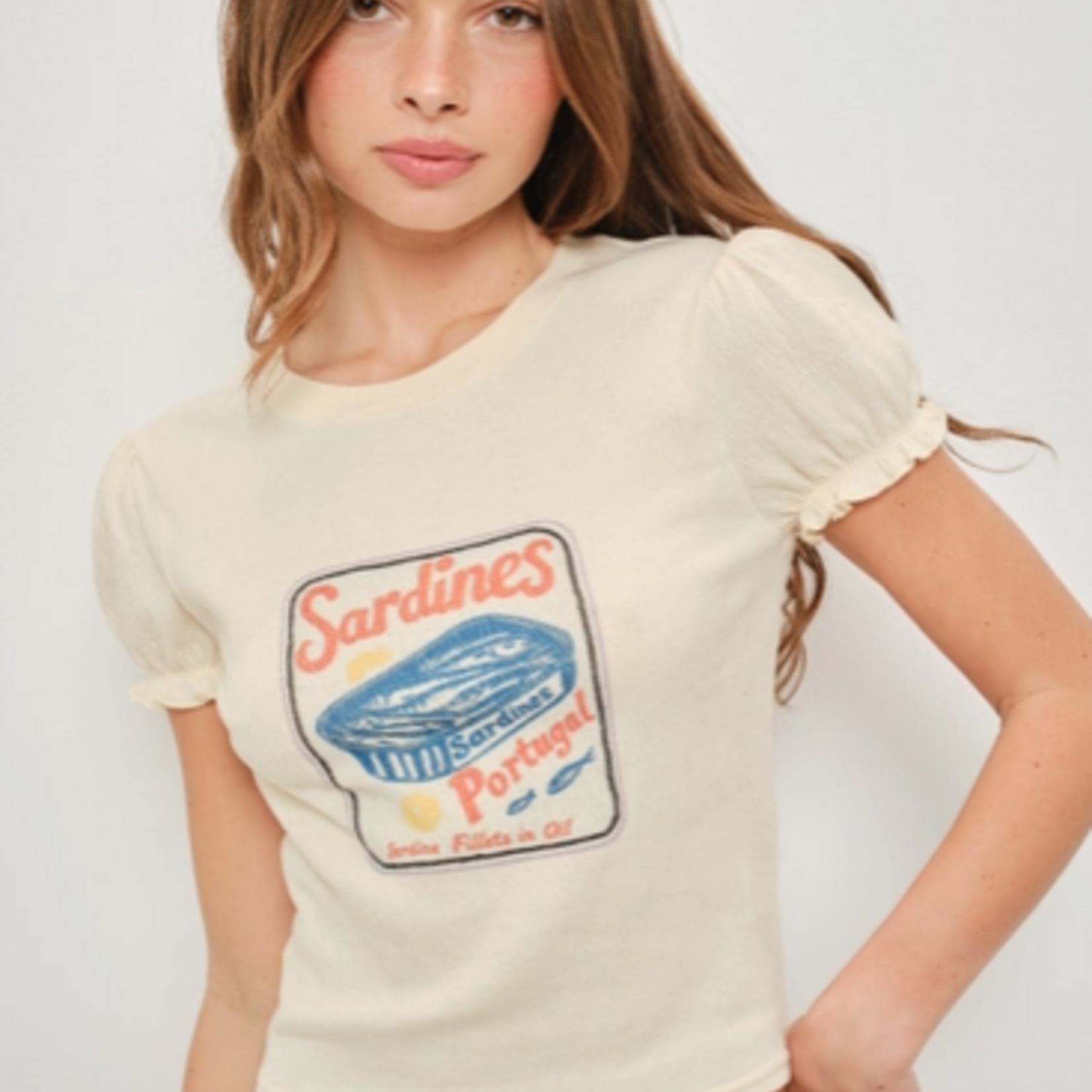 Davey Sardines Smocked Tee