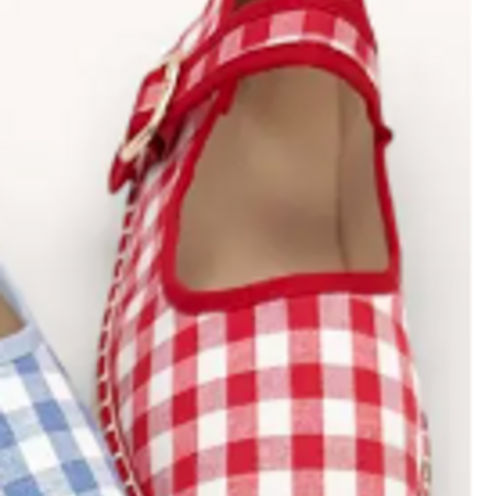 Fallon Red Gingham Espadrille
