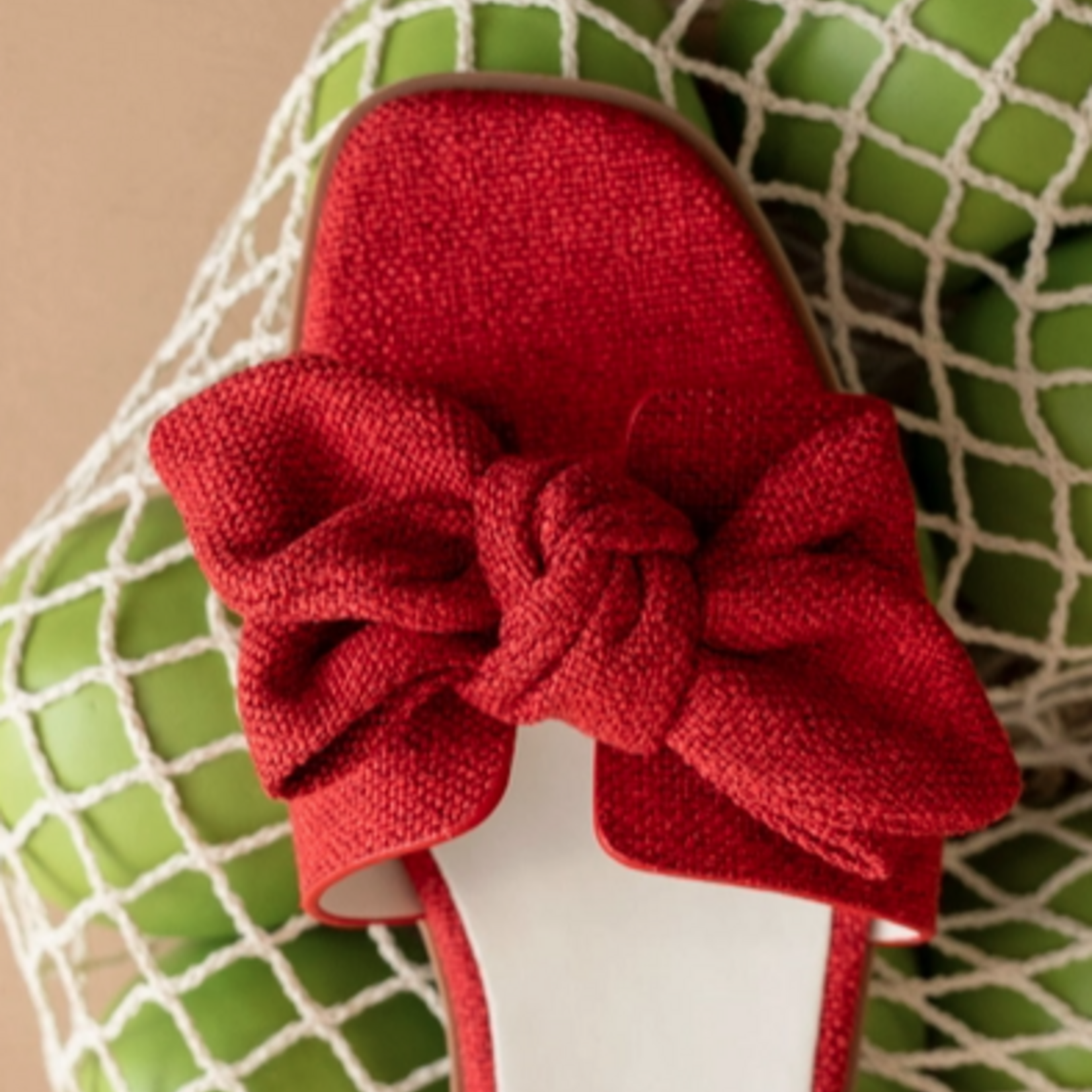 Oasis Society The Ginny Red Bow Slide
