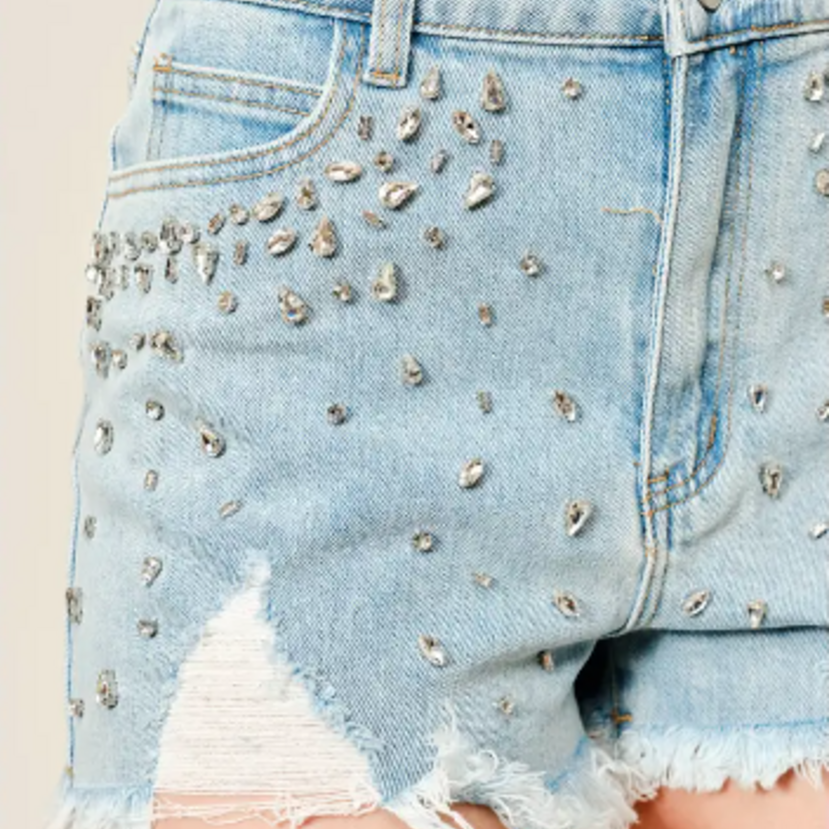Blue B Annie Lee Rhinestone Shorts