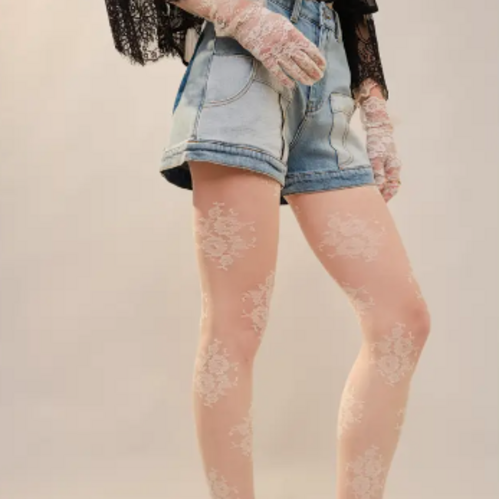 Blue B Lesley High Rise Patch Jeans Shorts