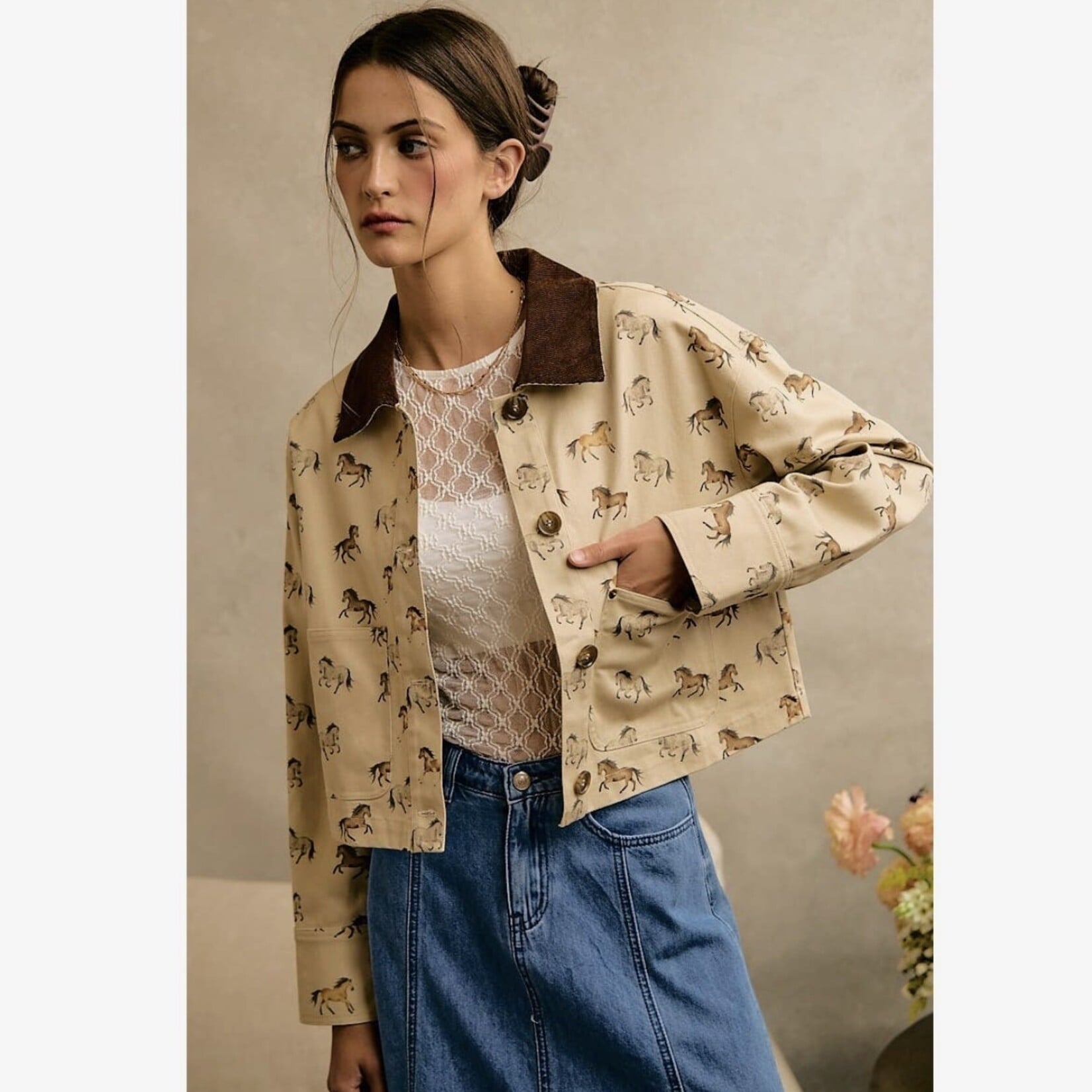 Horse Print Jacket