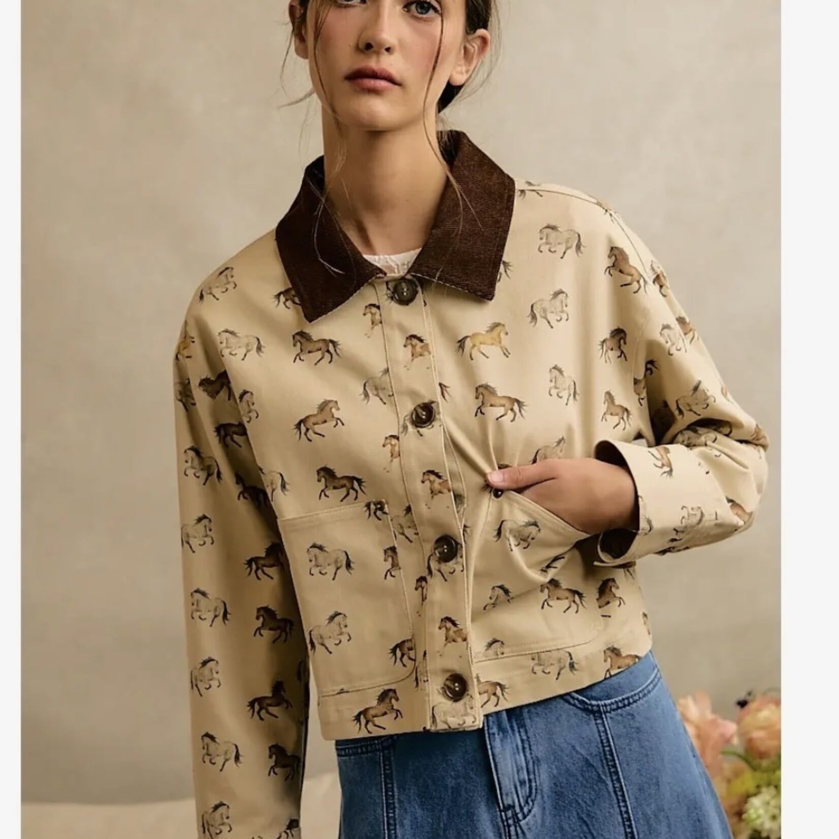 Horse Print Jacket