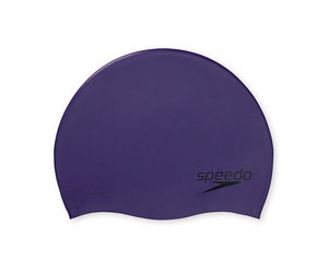 Speedo Solid Silicone Cap - One Size - Silver