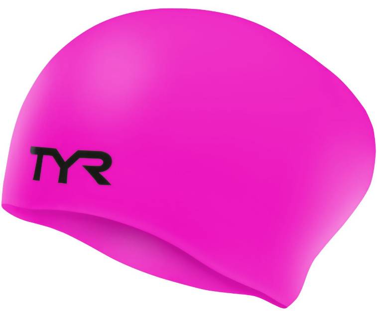 TYR Adult Long Hair Wrinkle-Free Silicone Swim Cap