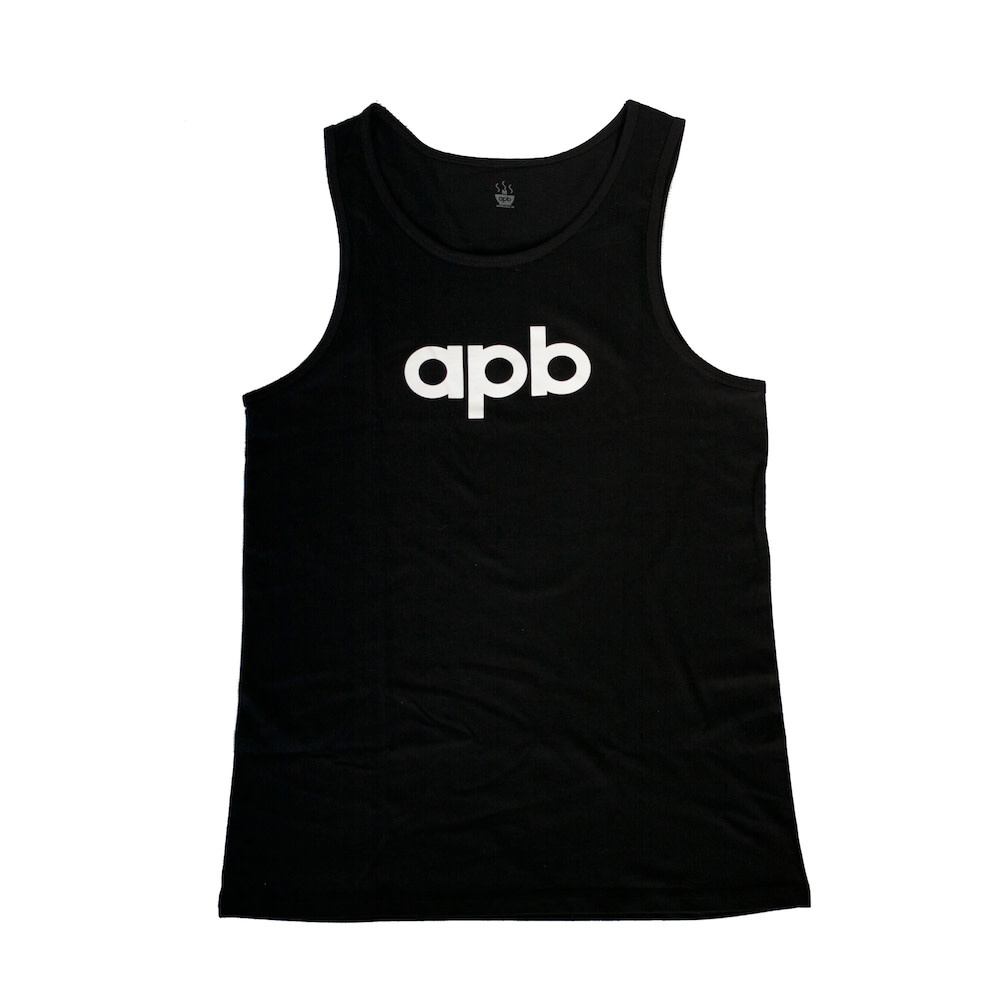 APB Skateshop APB Logo Black w/ White Tank