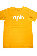 APB Skateshop APB Logo Youth Gold w/ White Tee