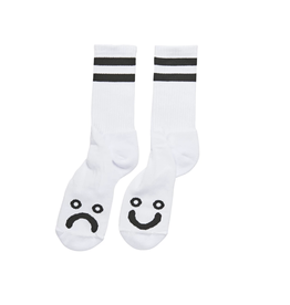Polar Skate Co. Happy Sad Socks White 39/42