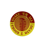 APB Skateshop APB Snake Em All Red&Yellow Circle Sticker