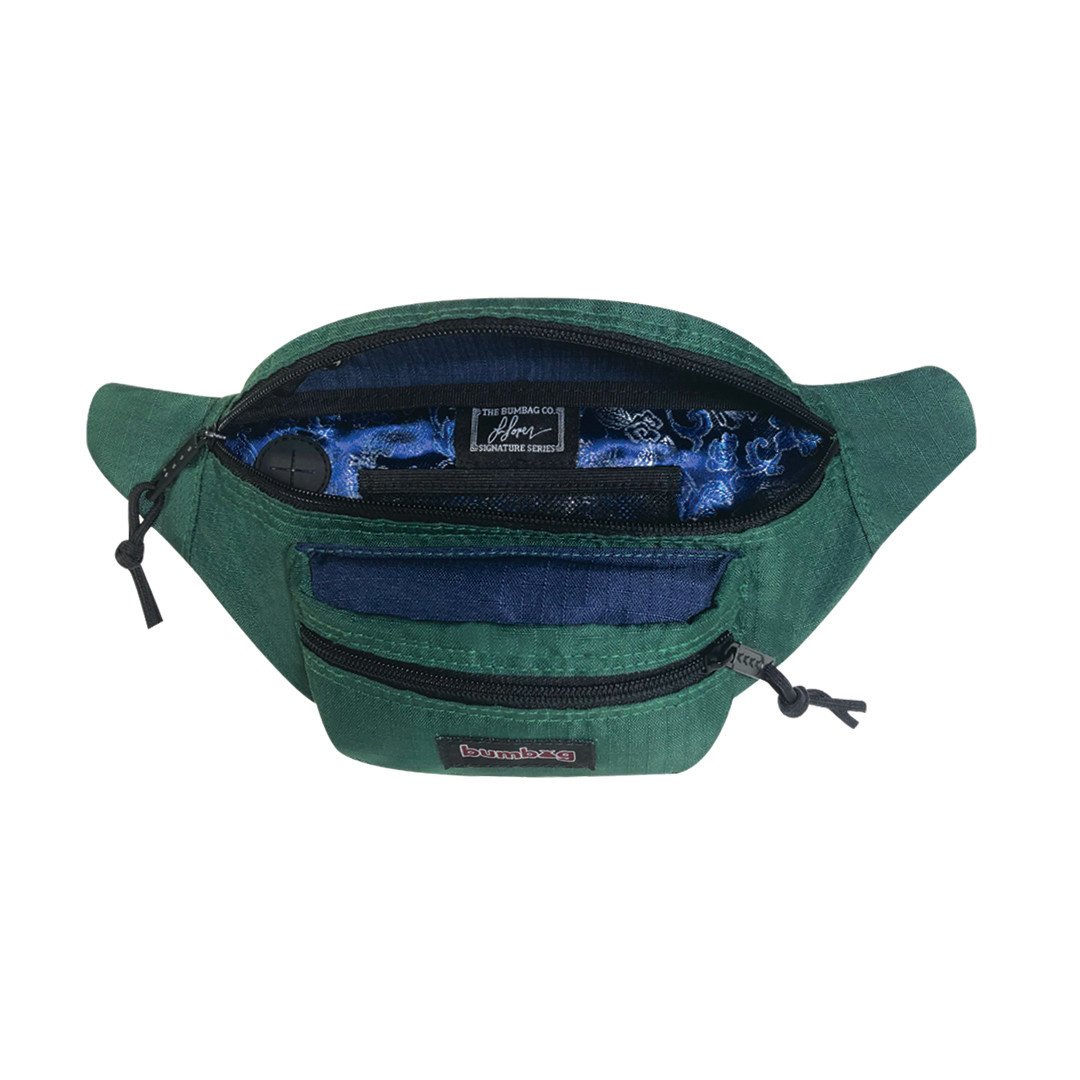 green bum bag