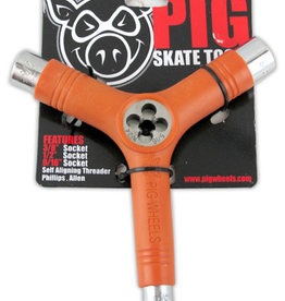 Pig Wheels Pig Tri-Socket Threader Orange Tool