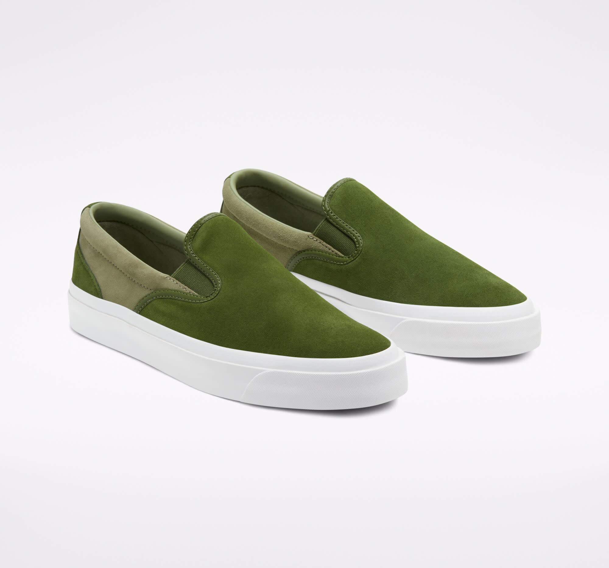 converse slip on green