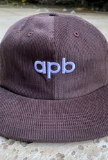 APB Skateshop APB Logo 6-Panel Brown Corduroy