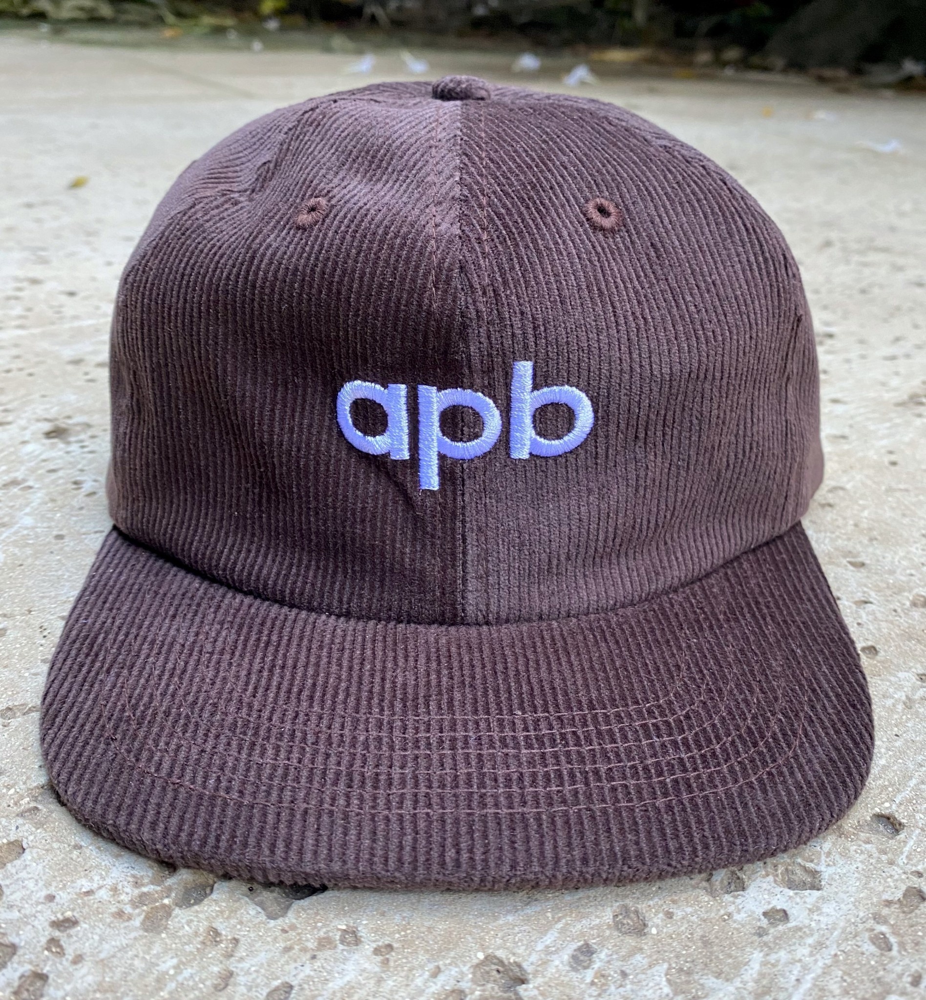 APB Skateshop APB Logo 6-Panel Brown Corduroy