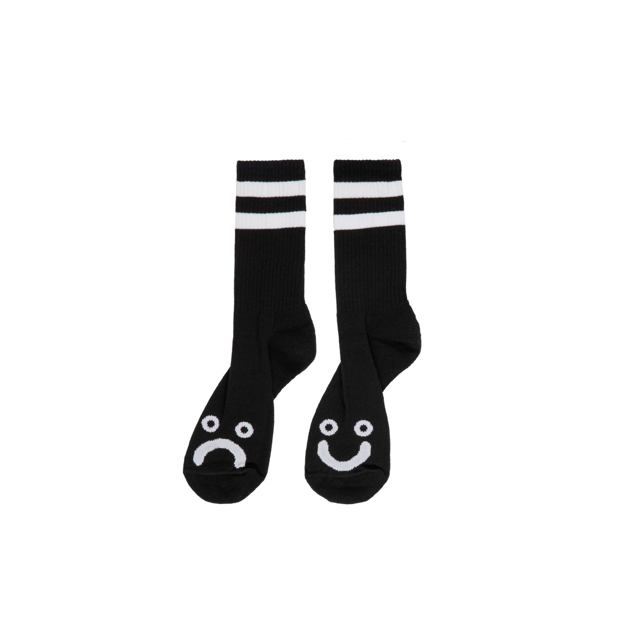 Polar Skate Co. Happy Sad Socks Black 43/46
