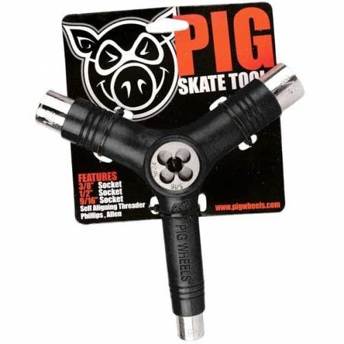 Pig Wheels Pig Tri-Socket Threader Black Tool