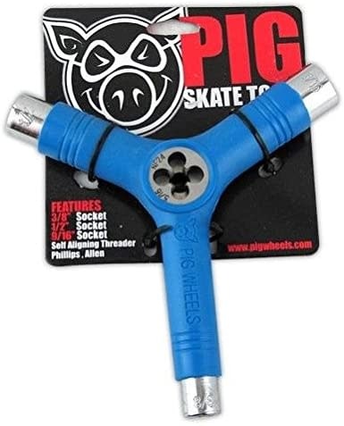 Pig Wheels Pig Tri-Socket Threader Blue Tool