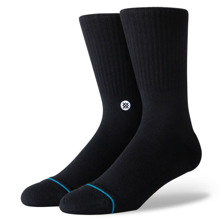 Stance Socks Icon Black/White Medium