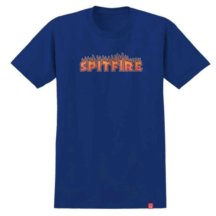Spitfire Wheels Youth Flash Fire Royal Tee