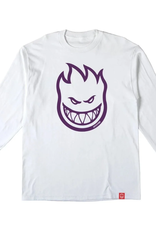 Spitfire Wheels Youth Bighead White/Purple L/S Tee