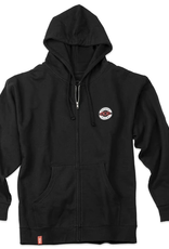Ace Skateboard Truck MFG. Seal Patched Zipped Black Hoodie