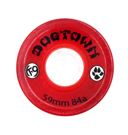 Dogtown K-9 Premium Cruiser 84a 59mm Clear Red Wheel