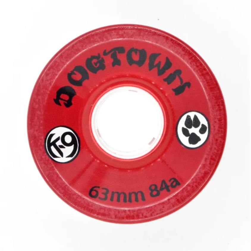 Dogtown K-9 Premium Cruiser 84a 63mm Clear Red Wheel