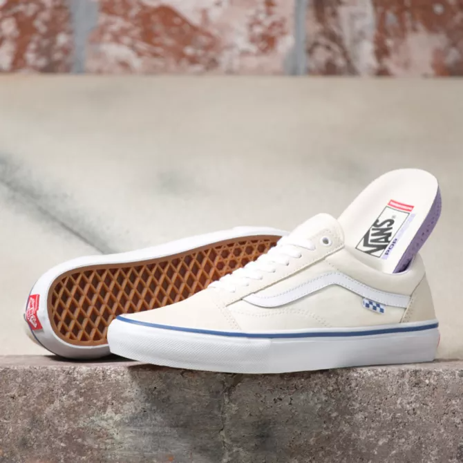 Old Skool Pro White APB Skateshop