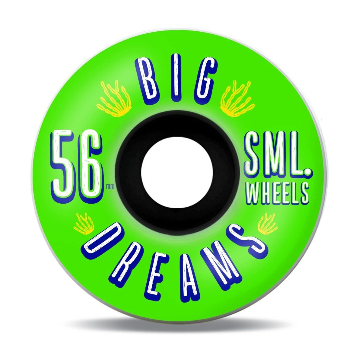 SML. Wheels Succulent Cruiser Greenies V-cut 92a 56mm