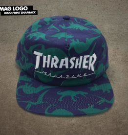 Thrasher Mag. Mag Logo Snapback Dino Print
