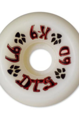 Dogtown K-9 80's 97a White 60mm