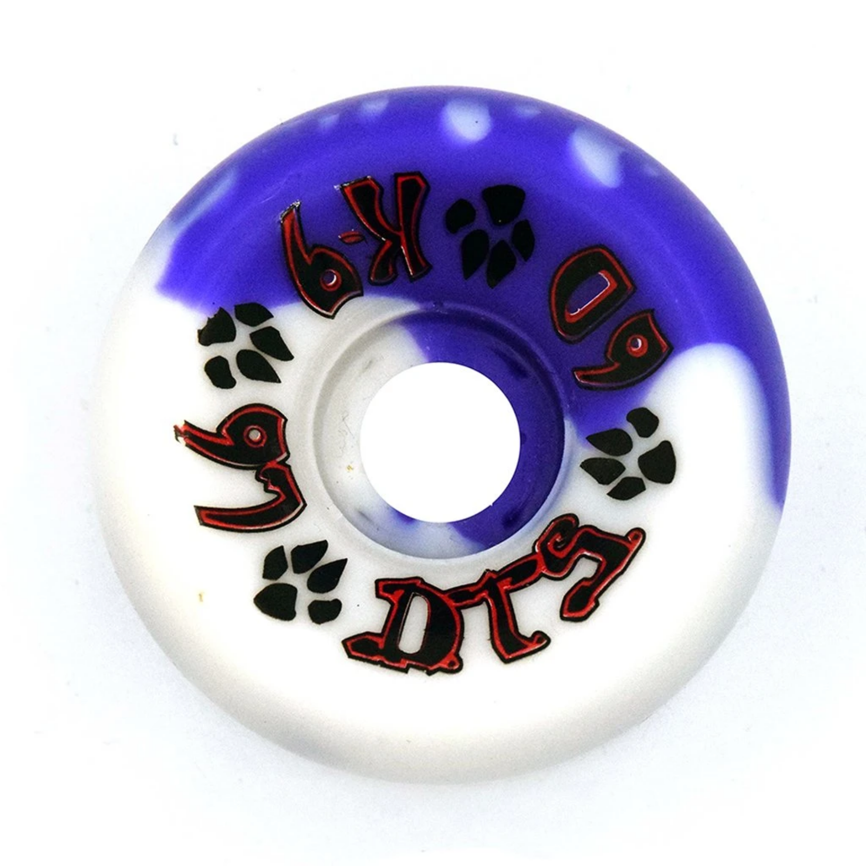 Dogtown K-9 80's 97a Purple/White Swirl 60mm