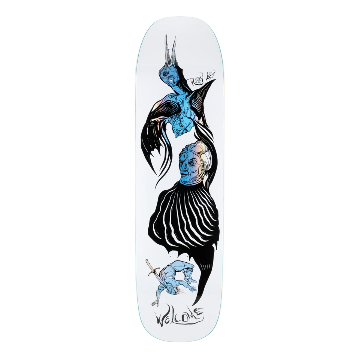Welcome Skateboards Isobel on Stonecipher 8.6" White/Prism Foil