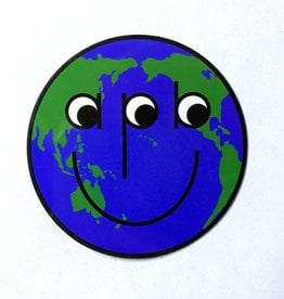 APB Skateshop Happy World Globe Sticker