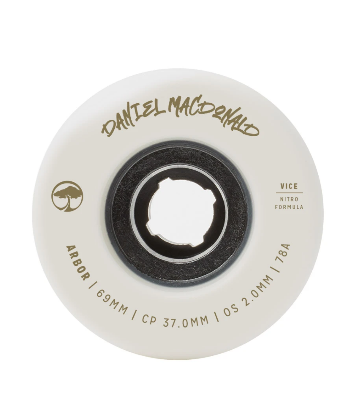 Arbor Vice Wheel 78a Daniel MacDonald White 69mm