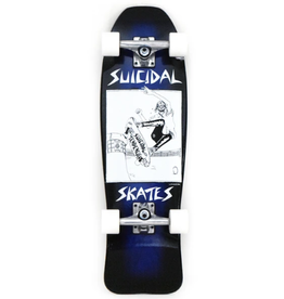 Pool Skater Mini Cruiser 8.75" Complete Blue Stain/Black Fade