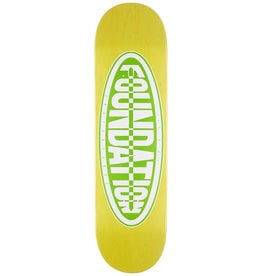 Foundation Skateboards Oval Logo Yellow 8.5"