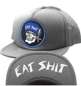 Eat Shit Patch Flip Mesh Hat Charcoal