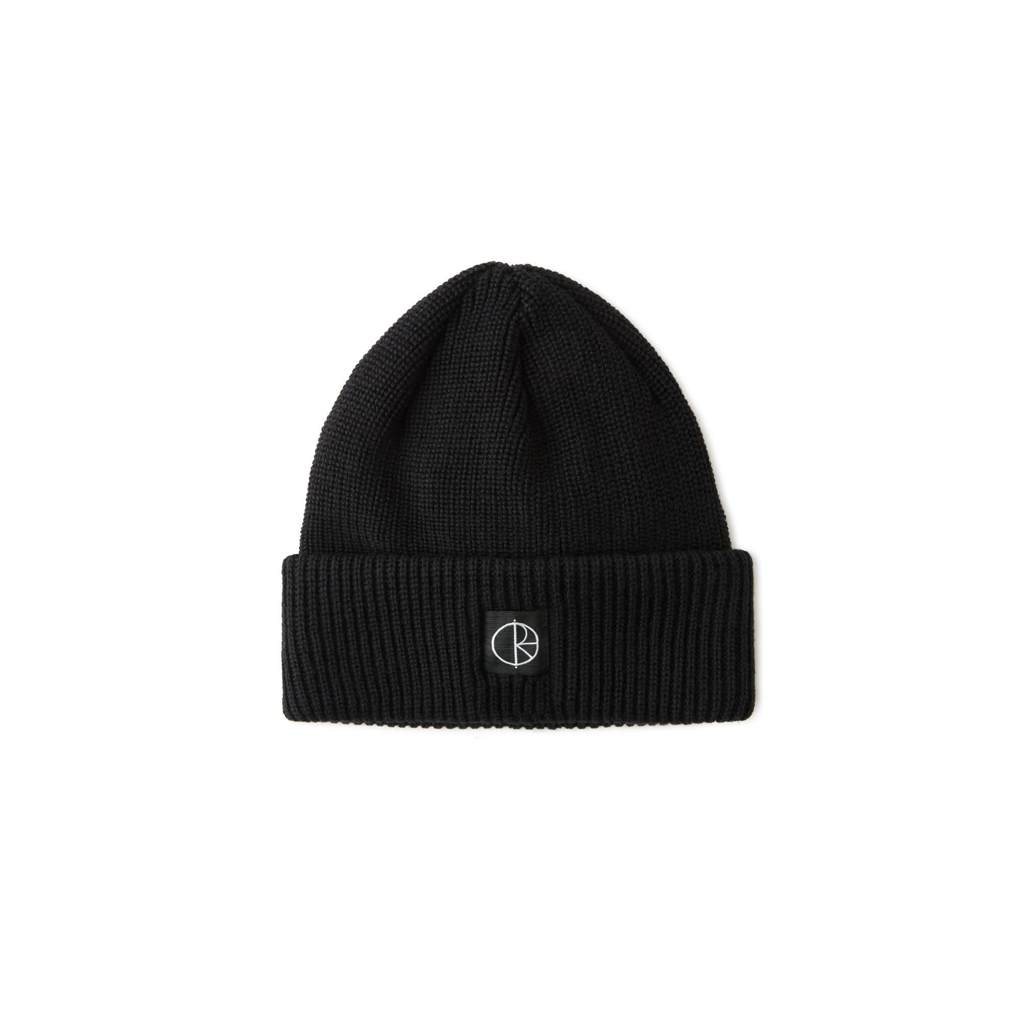 Polar Skate Co. Double Folded Merino Beanie Black