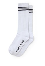 Polar Skate Co. Stripe Socks Long White/Grey 39-42