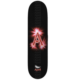April Skateboards A Logo Black/Red 8.0
