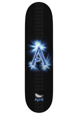 April Skateboards A Logo Black/Blue 8.5