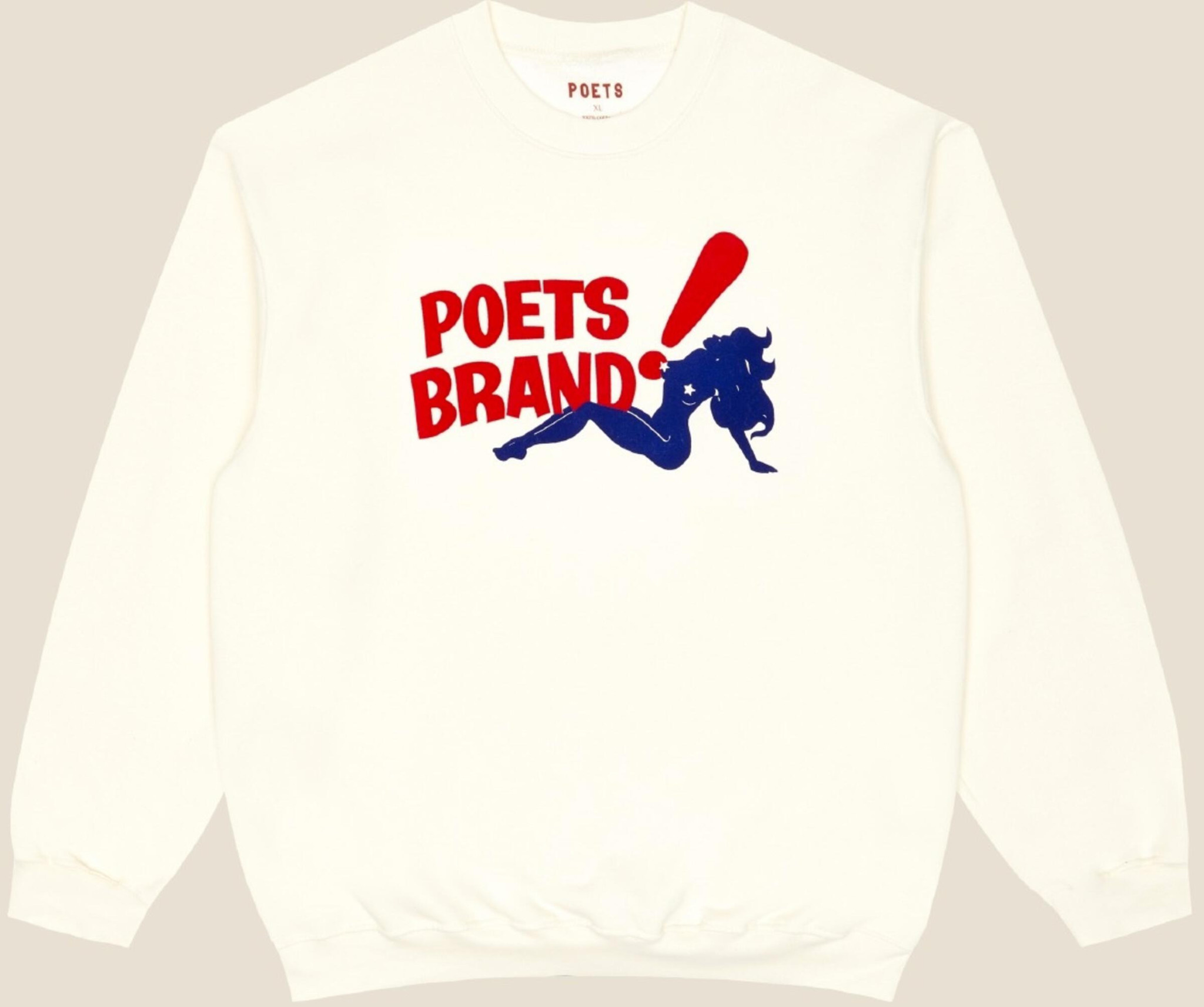 Poets Bing Crew Neck White