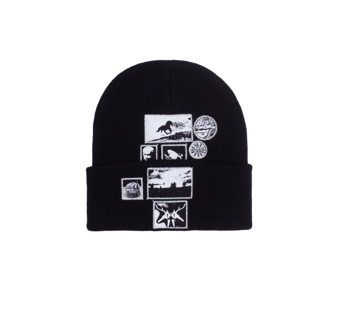 Fucking Awesome Spider Patch Cuff Beanie Black