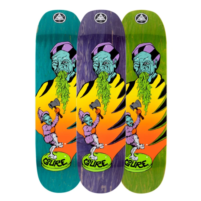 Welcome Skateboards Goure Divorced Jim on Moontrimmer 2.0 8.5" Various Stains