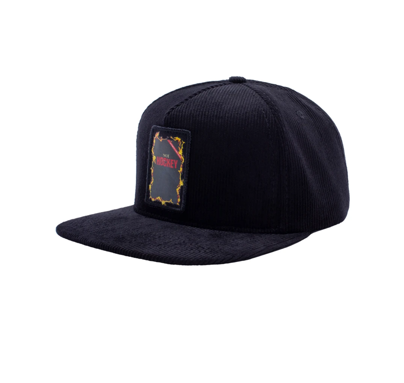 Hockey Not Hockey Cord 5 Panel Black