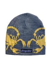 Stingwater Double Sting Scorpion Beanie Gray