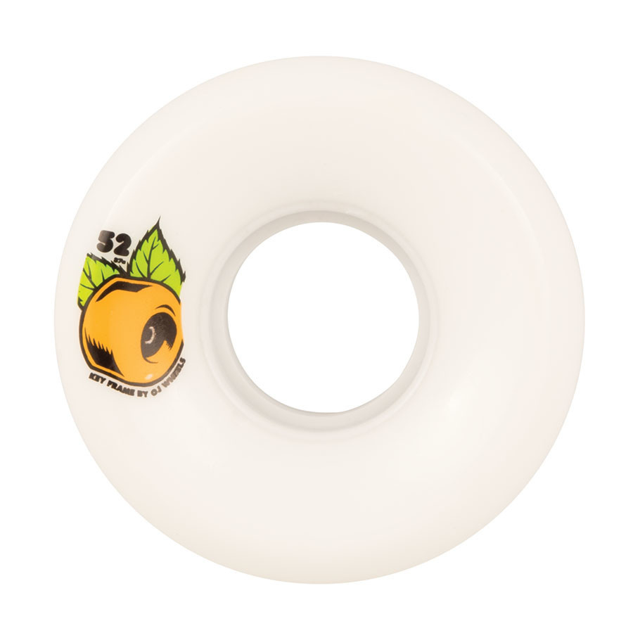 OJ Wheels Keyframe 87a Plain Jane White 52mm